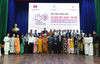 Seminar on 'Vietnam India Heritage - Cross Cultural Relations' organized by the University of Social Sciences and Humanities, Ho Chi Minh City in collaboration with the Consulate General of India and Vietnam Buddhist Research Institute on 24.12.2019